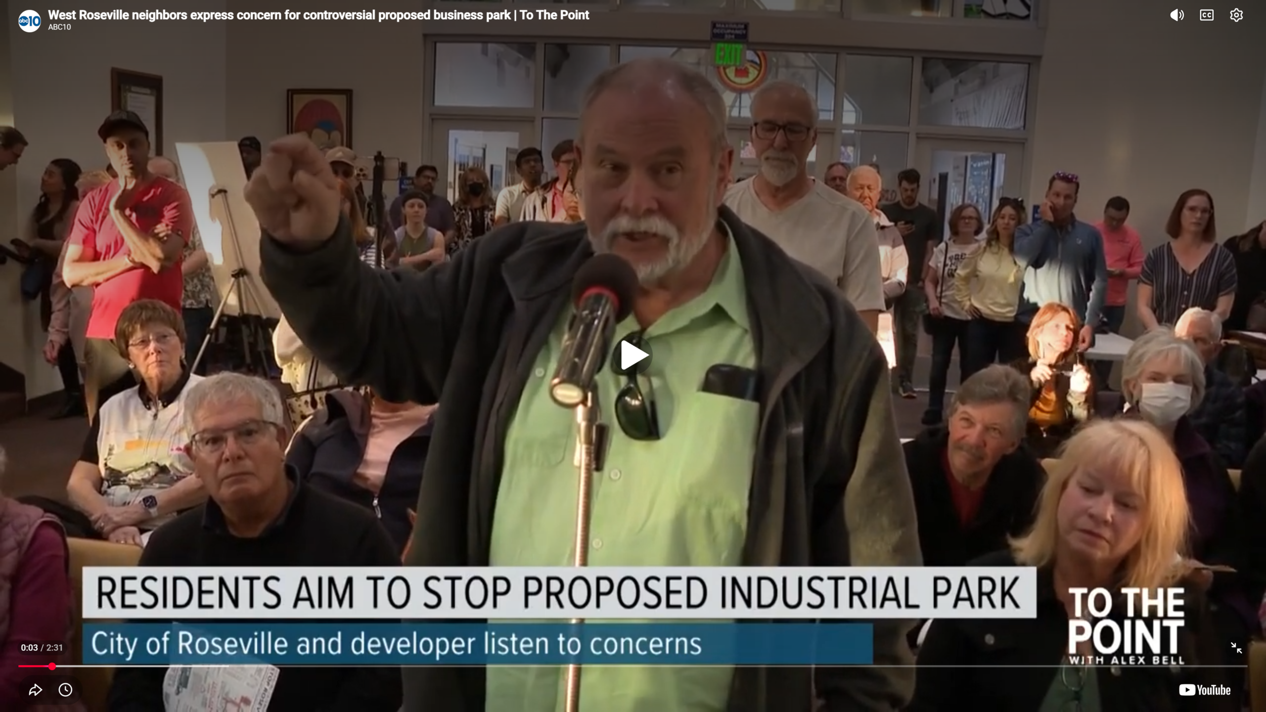 West Roseville neighbors express concern for controversial proposed business park | To The Point